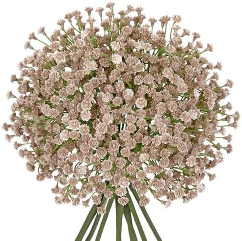 Baby's Breath Artificial Flowers Bulk 10 Pack (30pcs) Faux Baby Breath Plastic Flower Fake Gypsop... | Amazon (US)