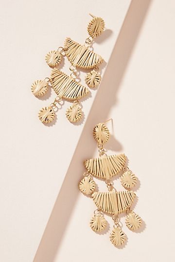 Layered Raffia Drop Earrings | Anthropologie (US)