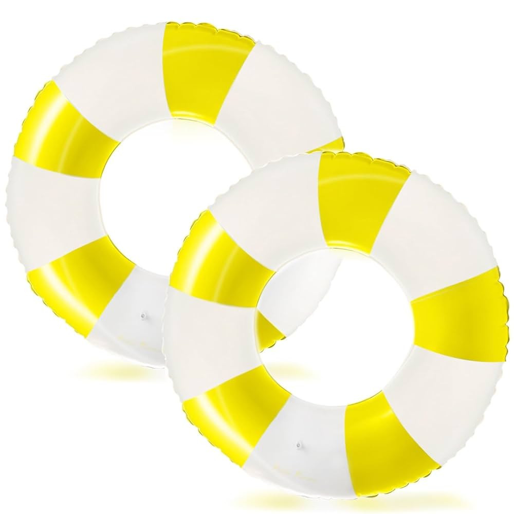 2 PCS Inflatable Pool Floats for Swimming Pool Party Lake Beach Adults - Floaties Pool Tubes Swim... | Amazon (US)