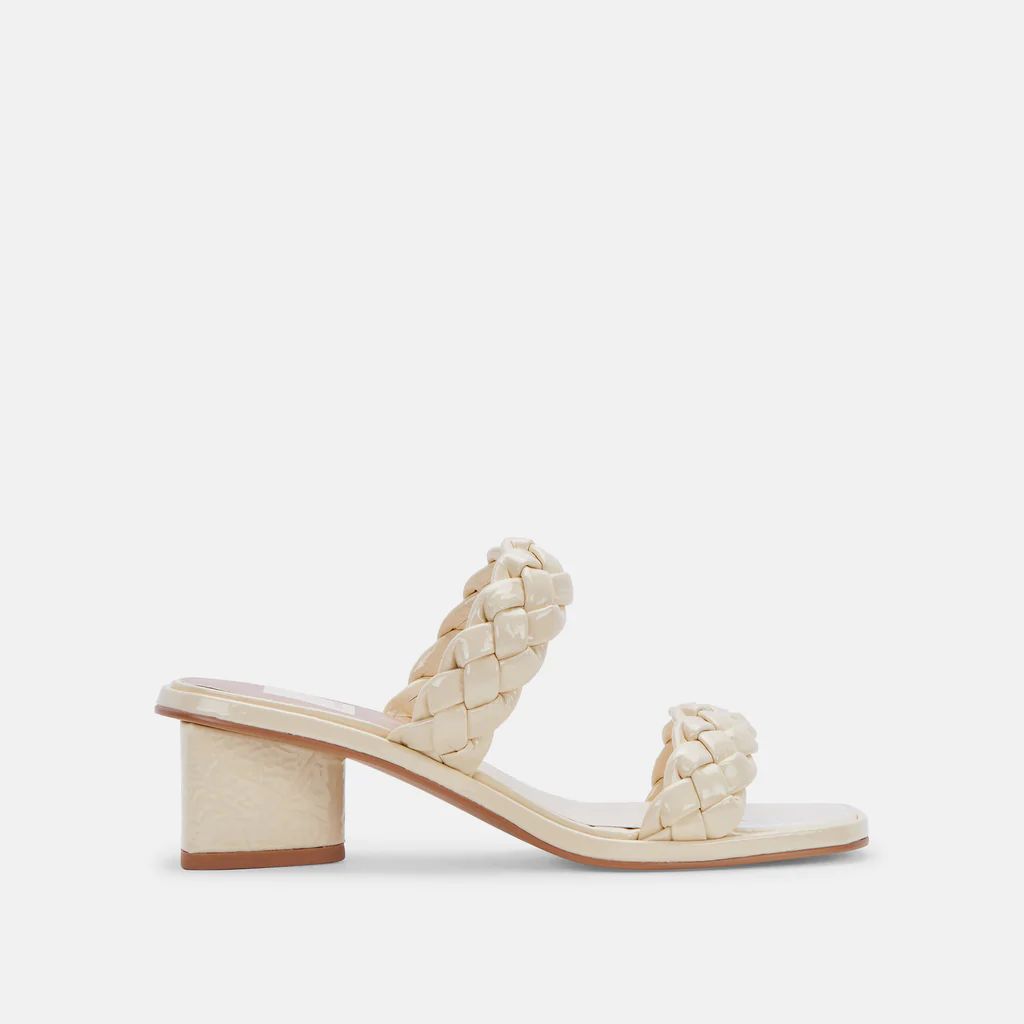 RONIN SANDALS BONE PATENT STELLA | DolceVita.com