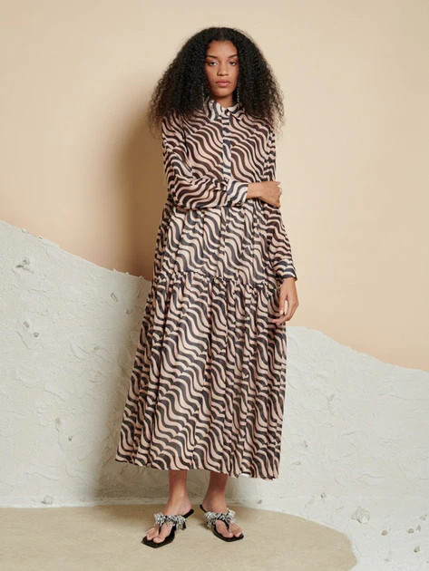 Ghospell  Cecilia Printed Midi Dress | Sister Jane (UK)