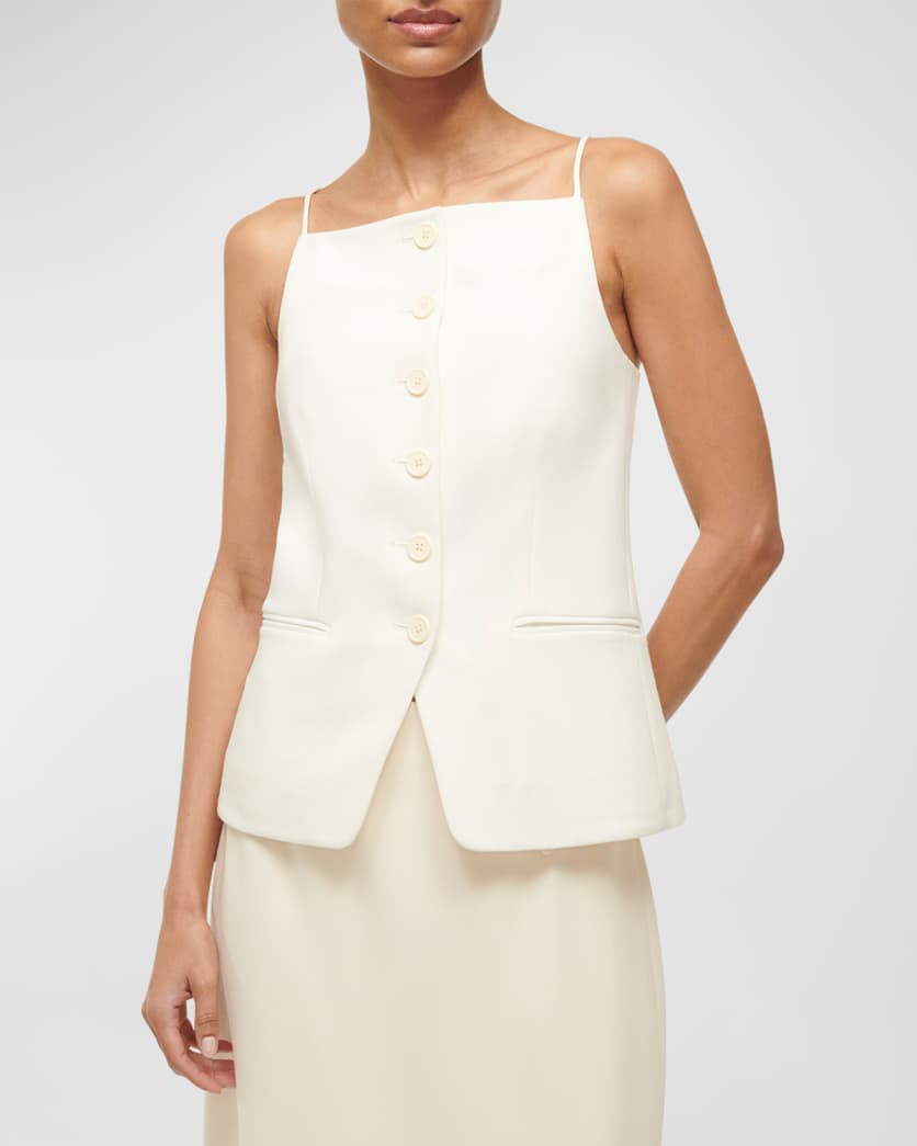 Una Tailored Vest Top | Neiman Marcus