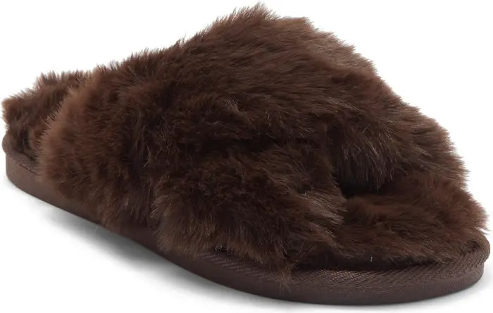 X-Band Faux Fur Slipper (Women) | Nordstrom Rack