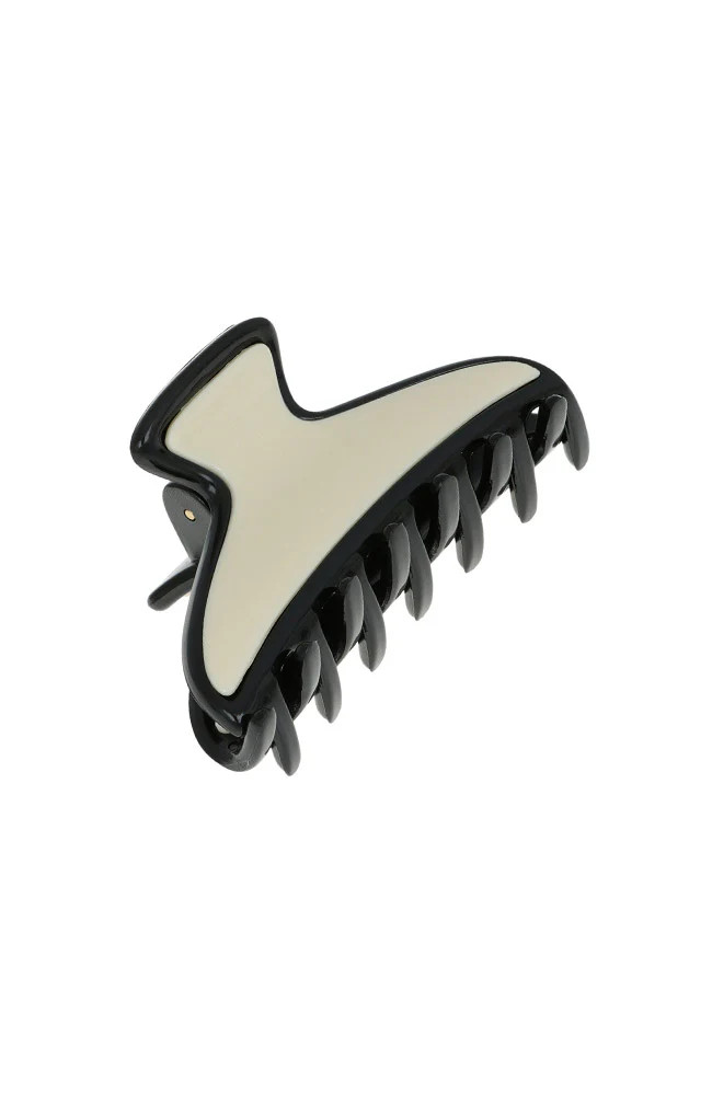 Maybell Mini Claw Clip - Black & Ivory | France Luxe