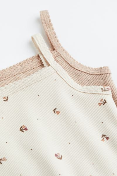 2-pack Ribbed Cotton Bodysuits | H&M (US + CA)