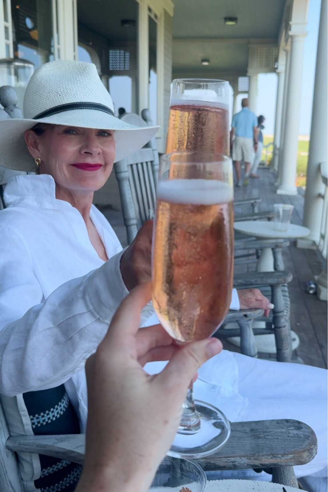 mom’s lipstick and happy hour look!