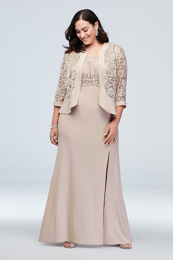 mother of the bride dress and jacket set