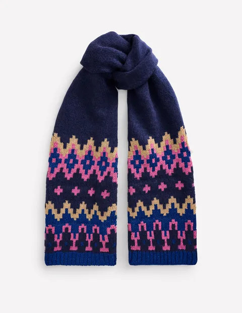 Chunky Fair Isle Scarf | Boden (US)