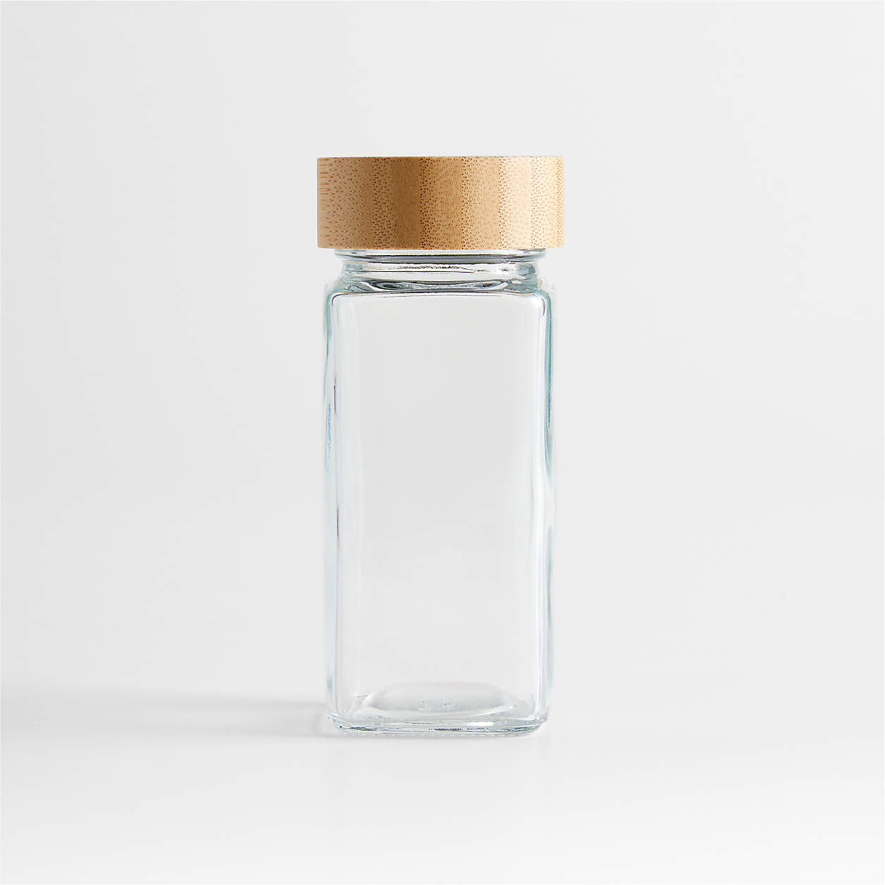 Crate & Barrel Spice Jar with Acacia Lid + Reviews | Crate & Barrel | Crate & Barrel