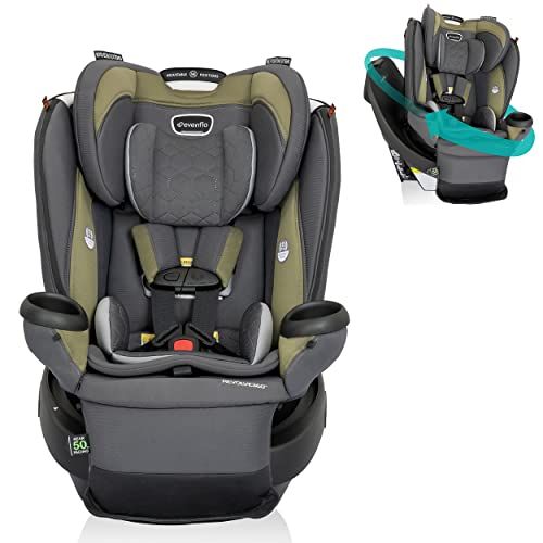 Evenflo Revolve360 Extend All-in-One Rotational Car Seat with Quick Clean Cover (Rockland Green) | Amazon (US)