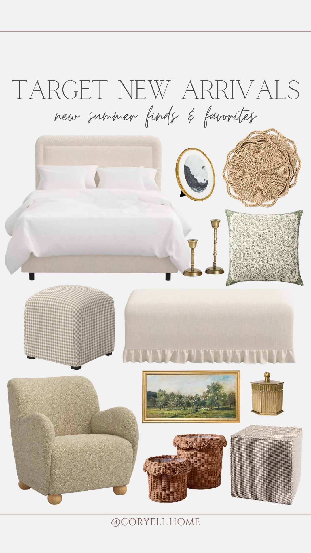 Target new finds and favorites! The cutest new benches, dining chairs, and bed frames from Studio McGee x Target that come in the prettiest selection of neutrals and patterns! A few new decor favorites, and a few restocks! 

#LTKHome #LTKStyleTip