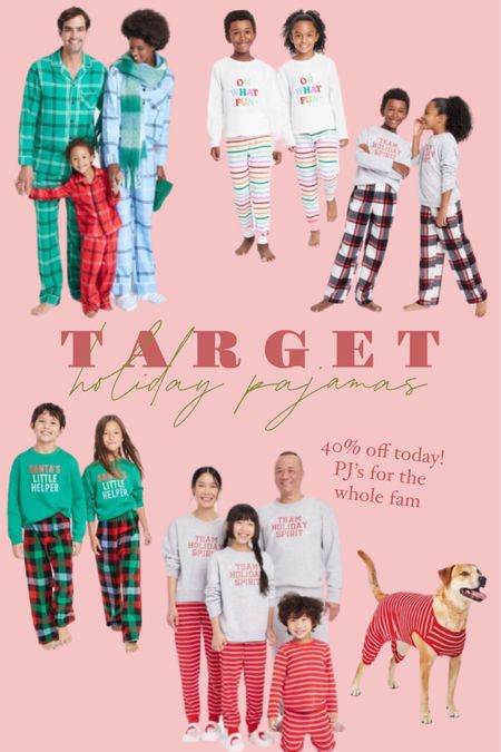 Target holiday pajamas on sale today, 40% off! matching Christmas pajamas for the whole family!


#LTKHoliday #LTKHolidaySale #LTKfamily