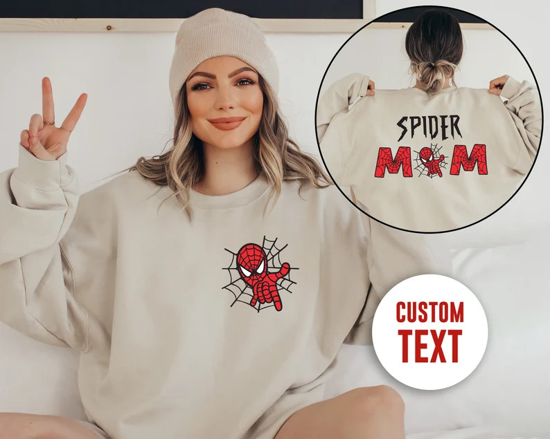 Custom Family Spider Sweatshirt, Spider Dad, Spider Mom Shirts, Family Matching Shirts, Marvell F... | Etsy (US)