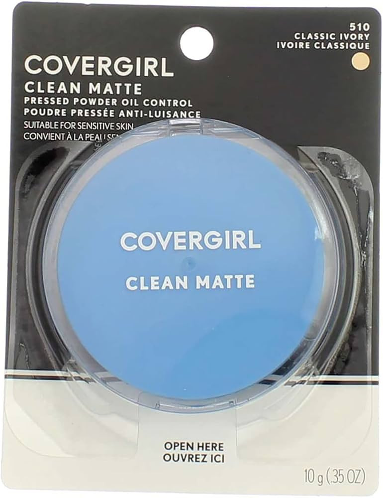 COVERGIRL Clean Matte Pressed Powder Classic Ivory Warm 510 , .35 Ounce (packaging may vary) | Amazon (US)