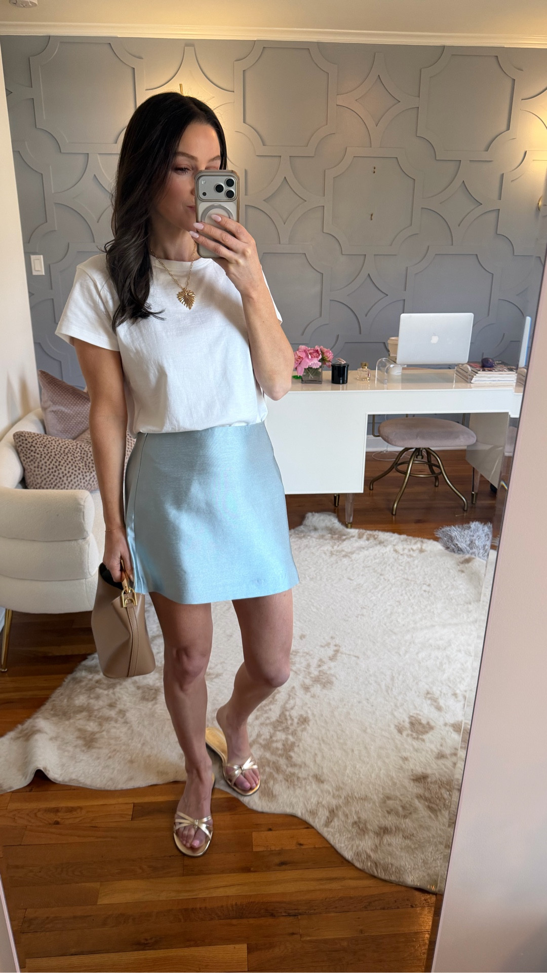 The power of a set! First styling idea for this skirt.
T-shirt: true to size
Skirt: true to size or size down one it between 
Sandals: true to size 

#LTKootd #LTKSeasonal #LTKOver40