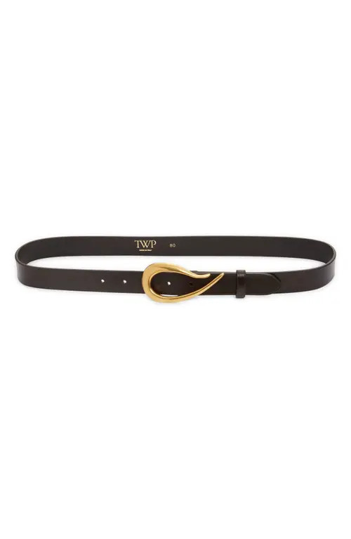 TWP Snake Buckle Leather Belt in Dakota at Nordstrom, Size 70 | Nordstrom