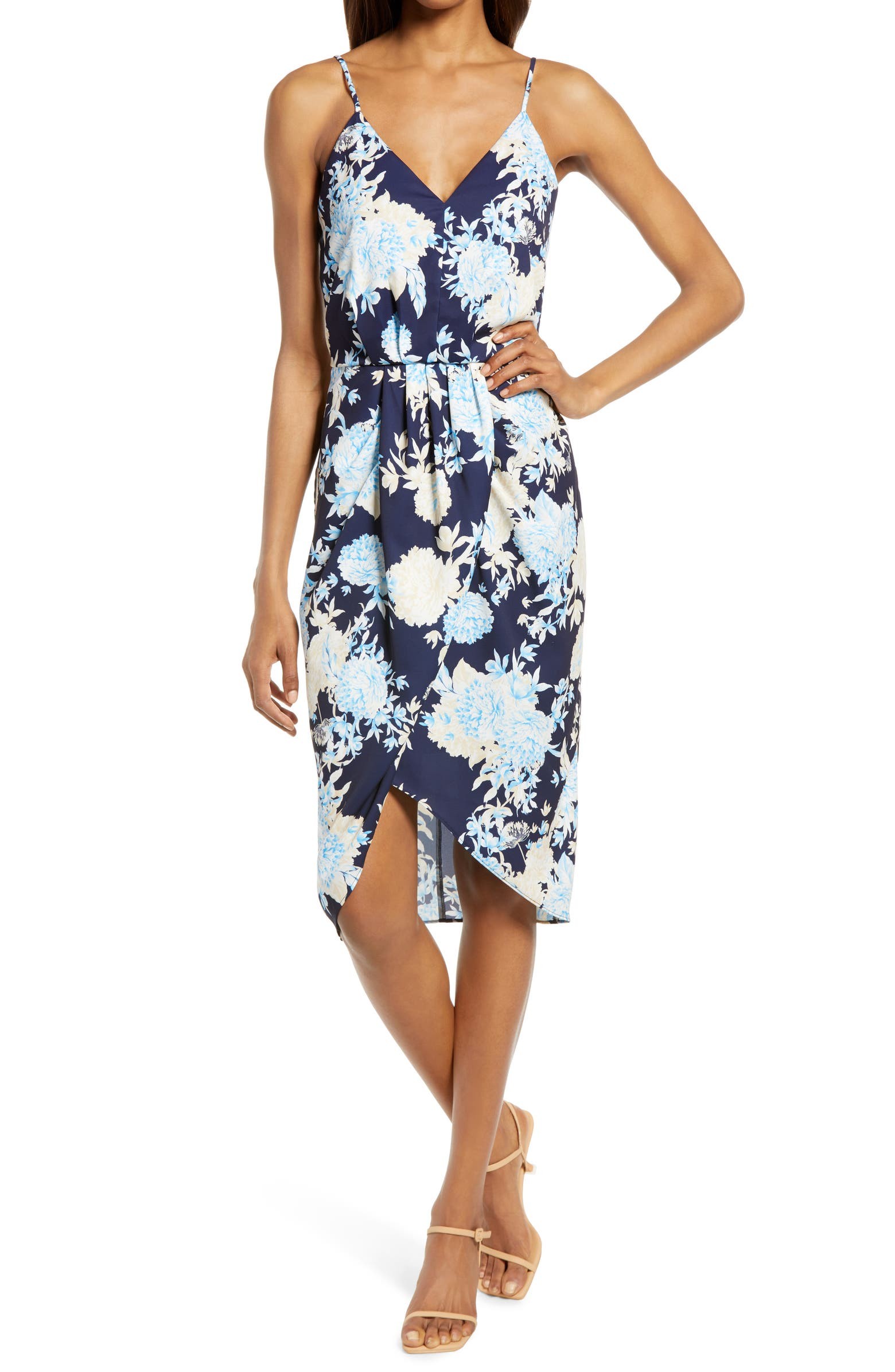 Sleeveless Faux Wrap Dress | Nordstrom