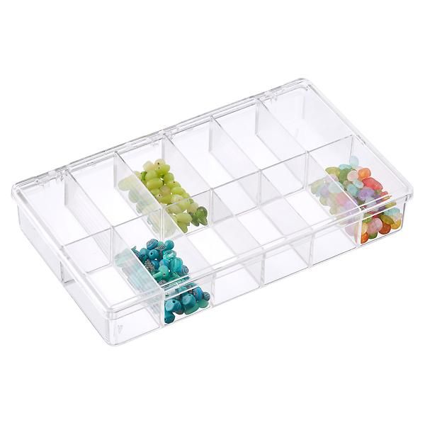 12-Compartment Clear Box | The Container Store