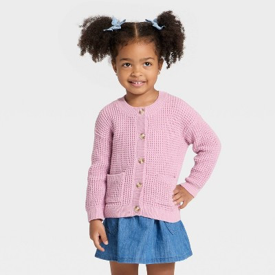 Toddler Girls' Cardigan - Cat & Jack™ Lavender Mauve 5T | Target