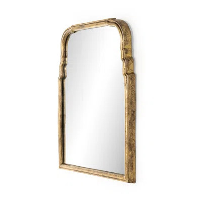 Asher Loire Floor Mirror - Antiqued Gold Leaf | Wayfair North America