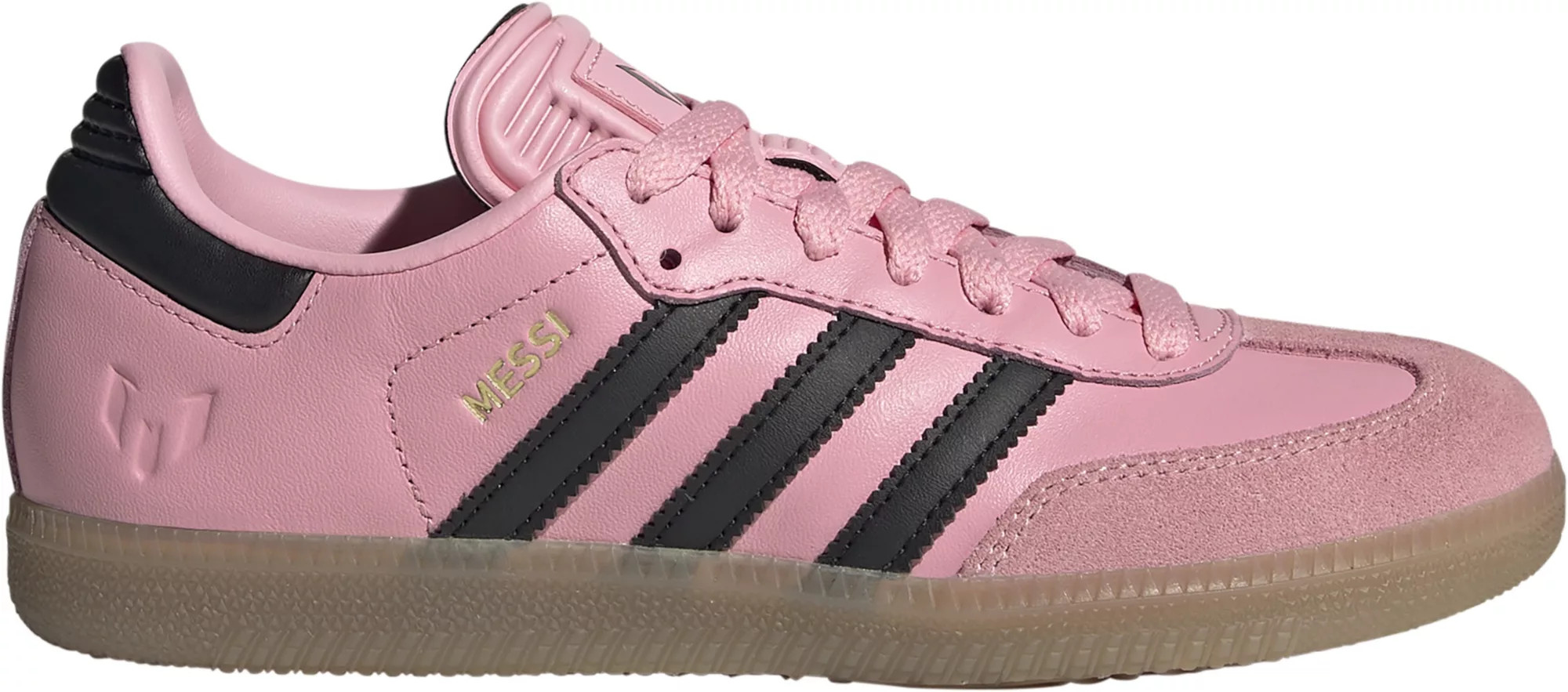adidas Kids' Samba Messi Indoor Soccer Shoes, Size 5.5, Pink/Black | DICK'S Sporting Goods
