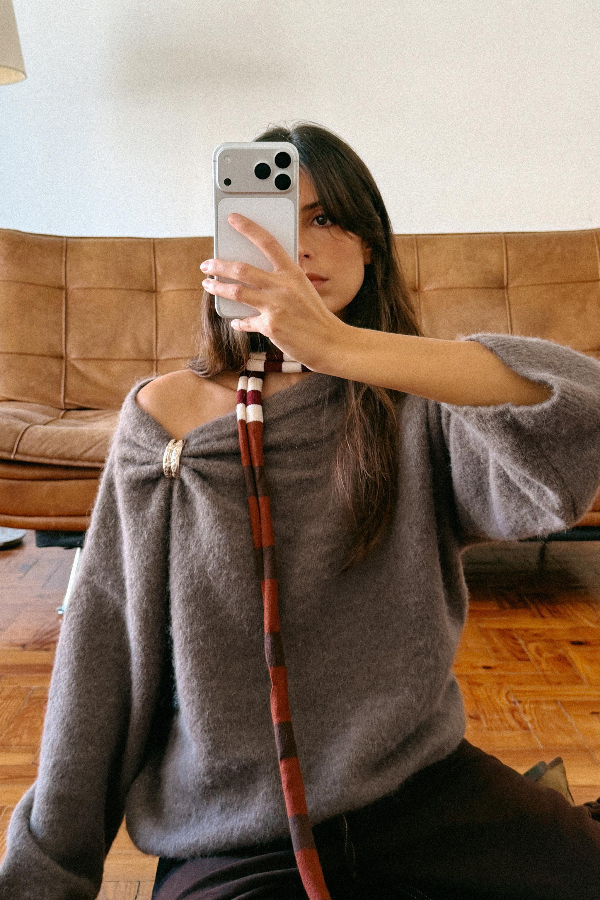 KNIT JUMPER WITH BROOCH | Zara UK