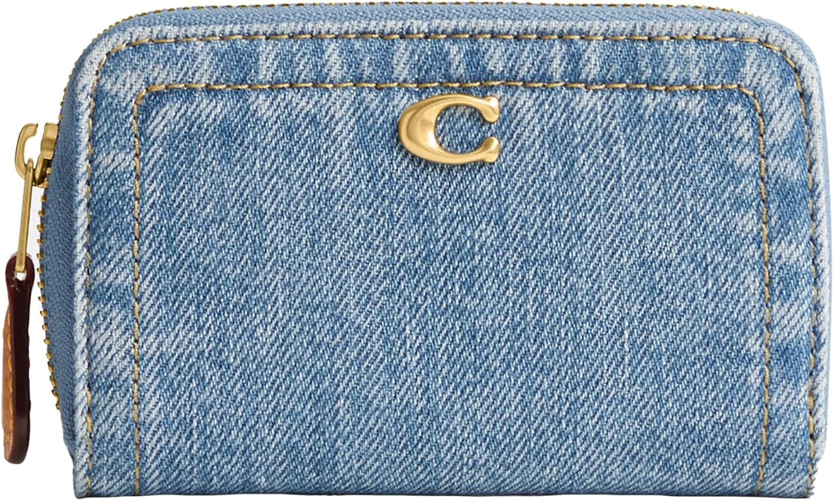 Coach Small Zip Around Card Case, Indigo | Amazon (US)