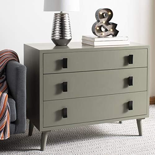 Safavieh Home Blaize Modern Dark Grey and Black 3-drawer Chest | Amazon (US)