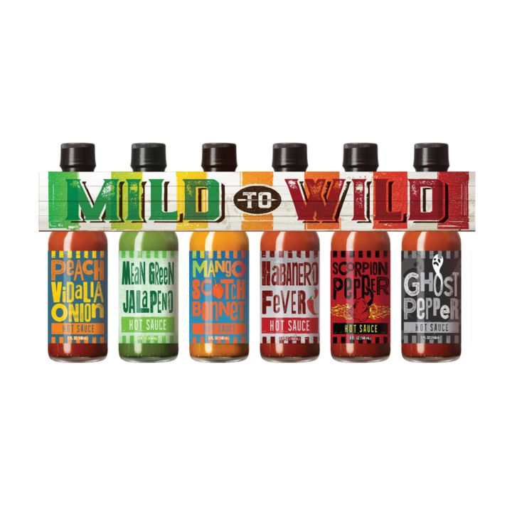 Mild to Wild- 6 pack hot sauce gift set | Walmart (US)