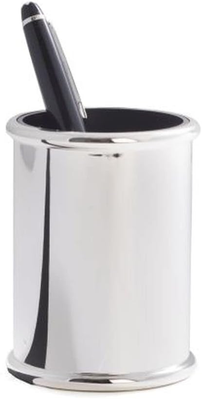 Bey-Berk D595 Silver Plated Pen Cup with Black ABS Plastic Lining | Amazon (US)