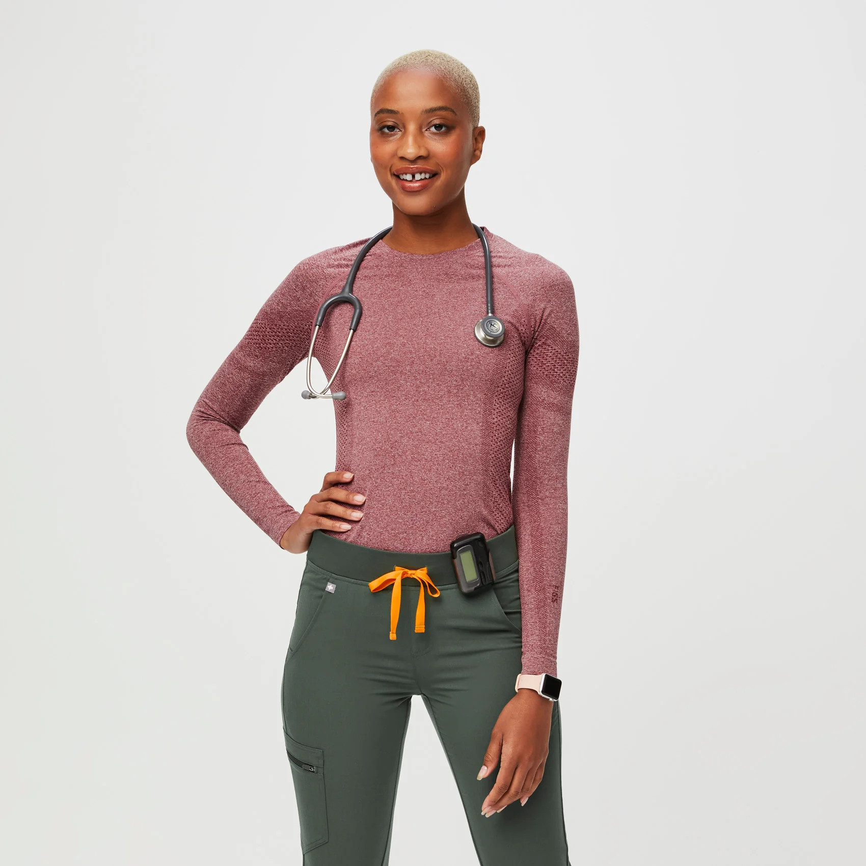 Women’s Salta Performance Underscrub  - Dark Cherry · FIGS | FIGS