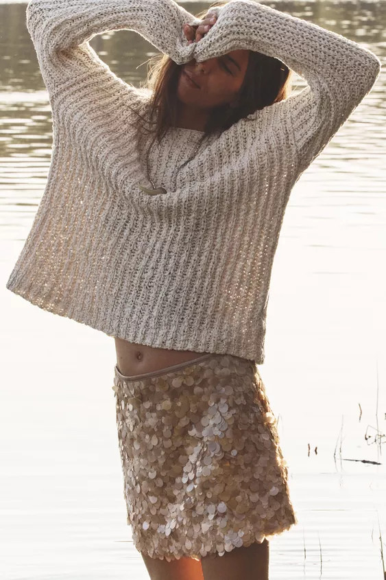 SEQUIN MINI SKIRT | Zara US