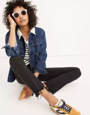 Cali Demi-Boot Jeans in Berkeley Black: Chewed-Hem Edition | Madewell