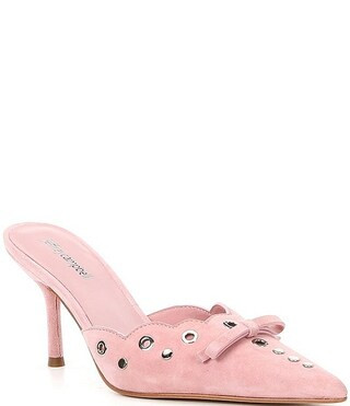 Jeffrey Campbell Gratis Hardware Detail Suede Mules | Dillard's | Dillard's