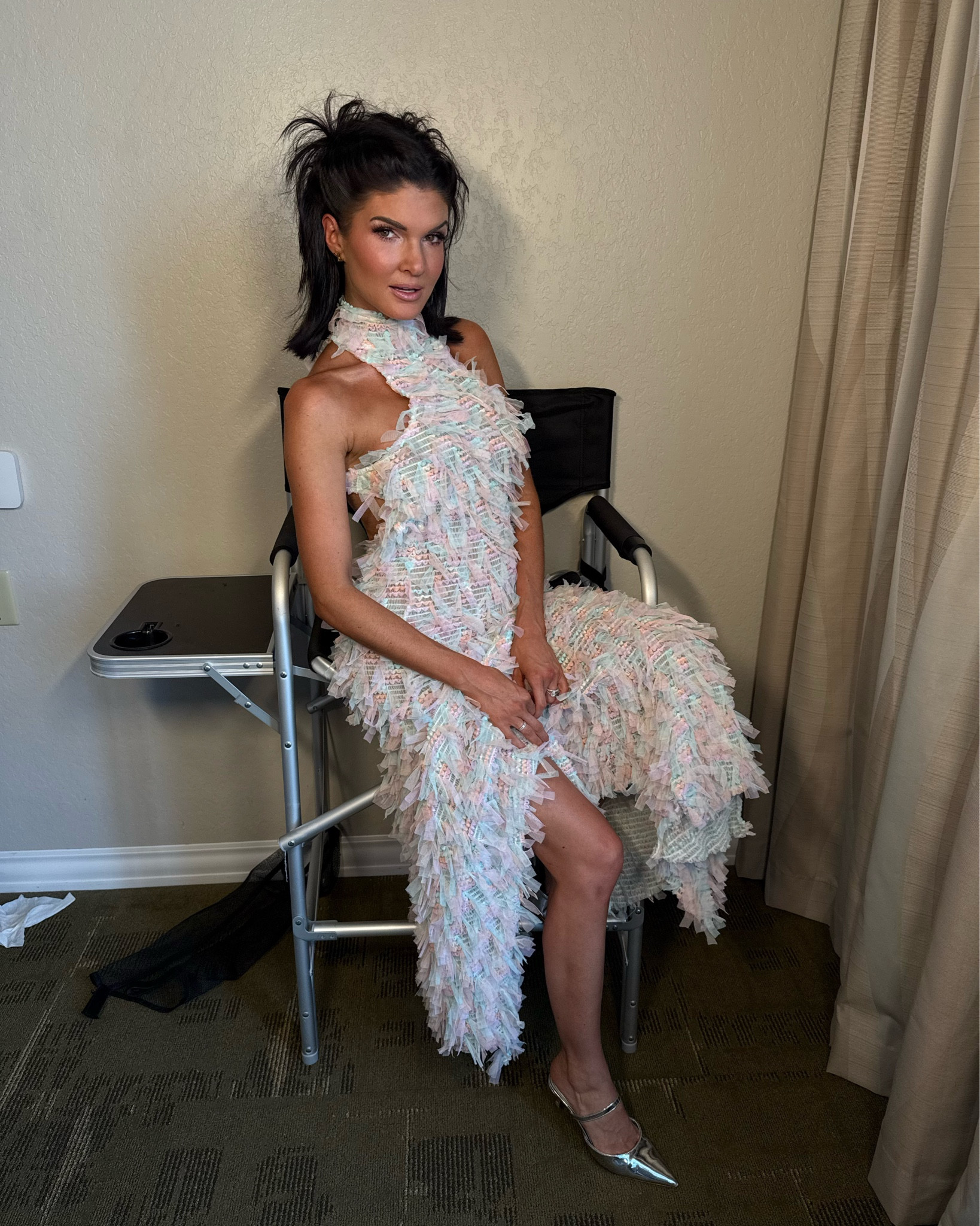 IT FACTOR MESH MAXI DRESS IN PINK