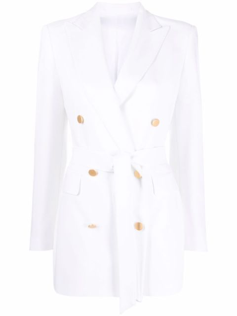 Cindy double-breasted belted blazer | Farfetch (US)