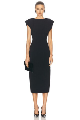 Rachel Gilbert Maggie Dress in Black - Black. Size 1 (also in 4). | FWRD 