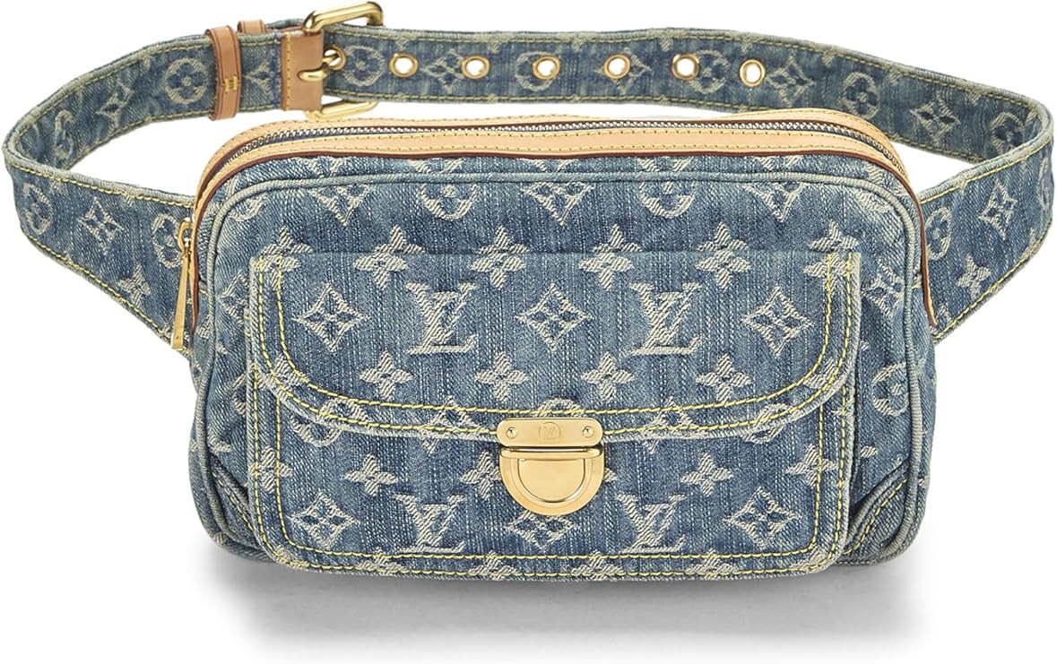 Amazon.com: Louis Vuitton, Pre-loved Monogram Denim Bumbag, Blue : Amazon Luxury | Amazon (US)