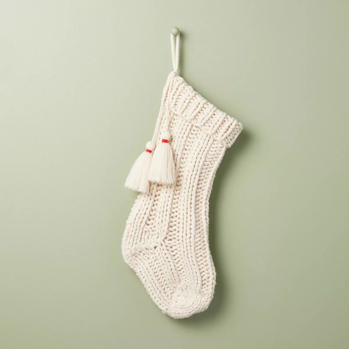 Chunky Rib Knit Christmas Stocking - Hearth & Hand™ with Magnolia | Target