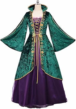 CosplayDiy Winifred Sanderson Dress Green Witch Cosplay Costume Robes Adult for Women Plus Size | Amazon (US)