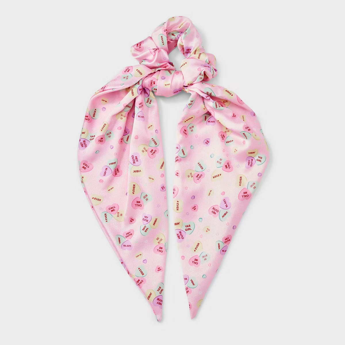 Valentines Conversation Heart Printed Twister with Tails - Pink | Target