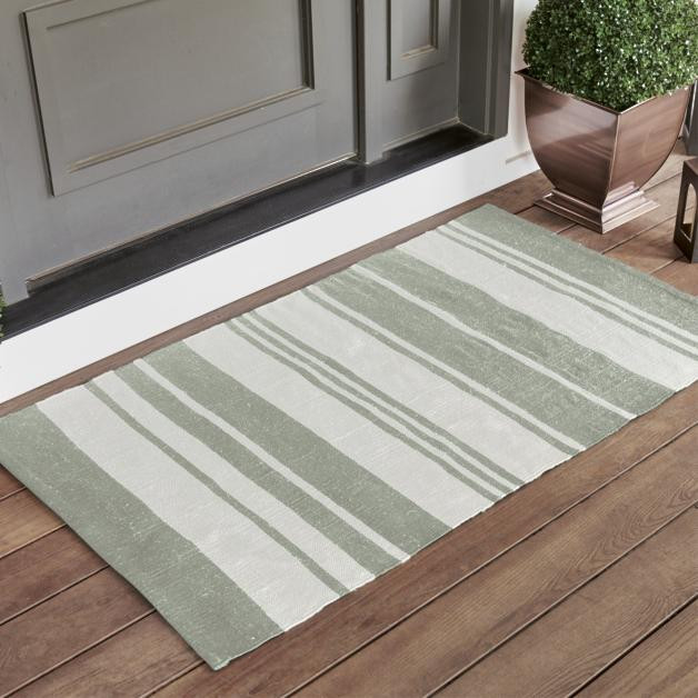 Striped Layering Door Mat | Grandin Road | Grandin Road
