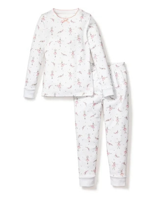 Kid's Pima Snug Fit Pajama Set in Sugar Plum Fairy 6 Years | Petite Plume