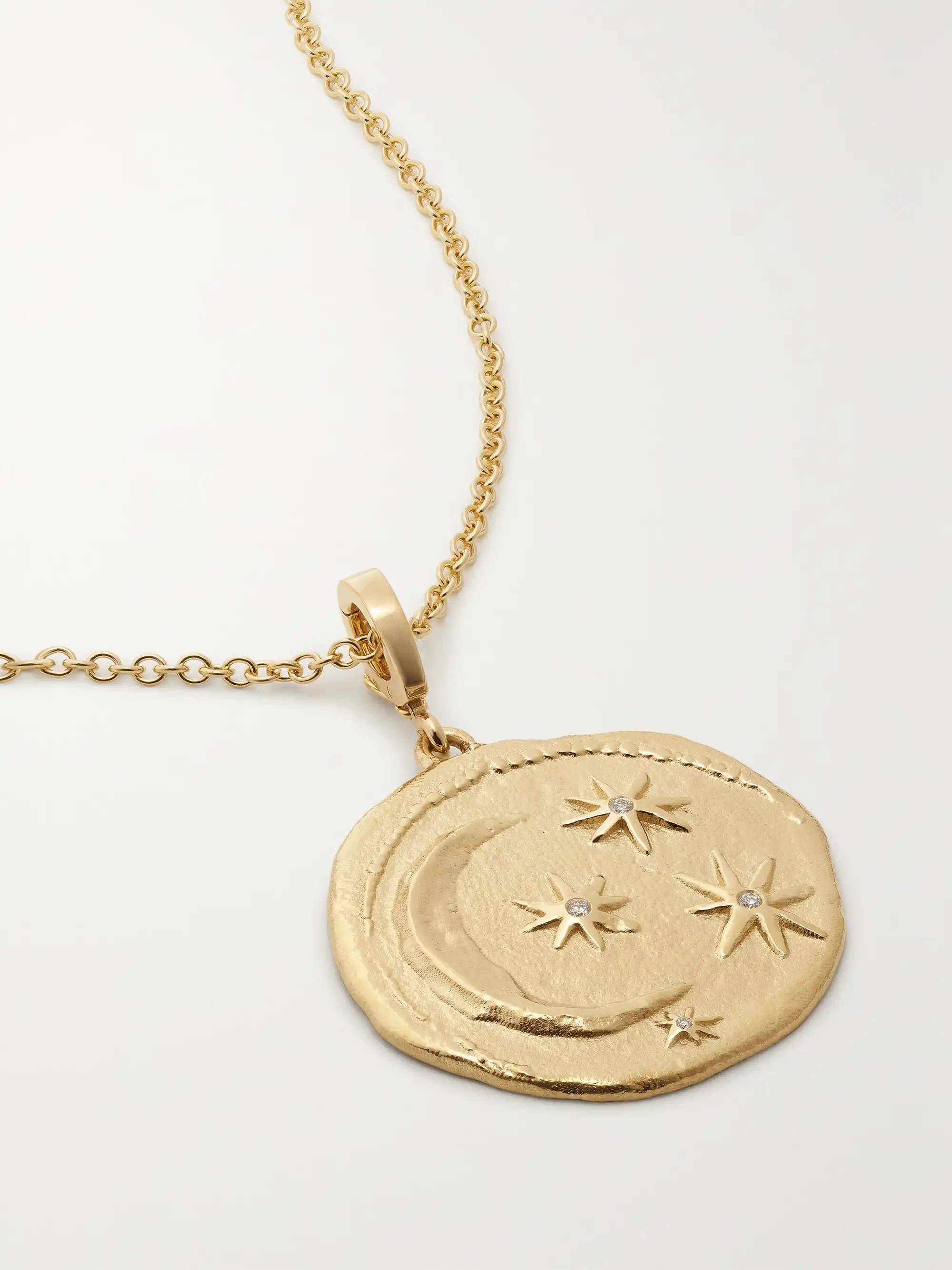 Cosmic 18-karat gold diamond necklace | NET-A-PORTER (US)