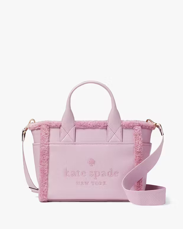 Jett Faux Shearling Small Tote | Kate Spade Outlet