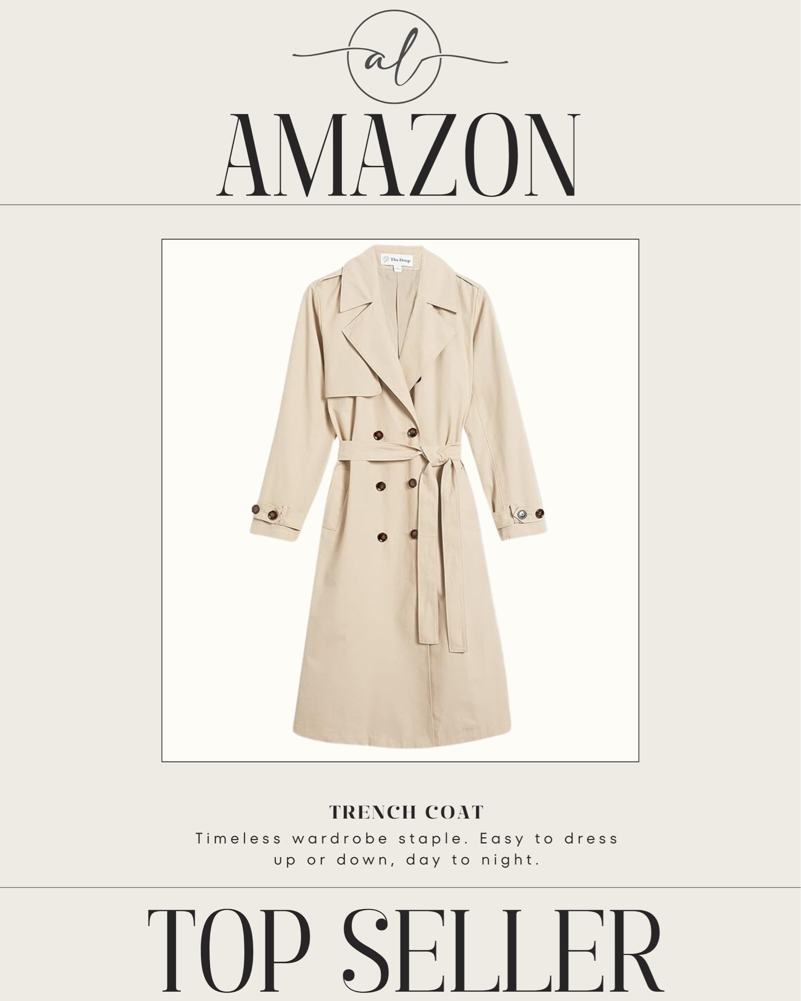 Amazon top seller - TRENCH COAT

#LTKU #LTKStyleTip #LTKSeasonal