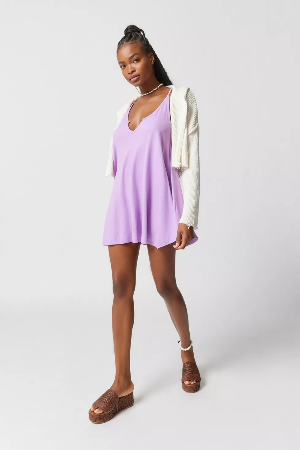 Out From Under Jana Notch Neck Mini Dress | Urban Outfitters (US and RoW)
