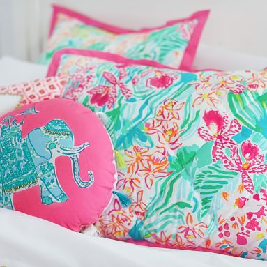 Lilly Pulitzer Orchid Reversible Quilt & Sham | Pottery Barn Teen | Pottery Barn Teen