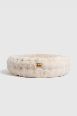 The Lola Bubble Pet Bed | Antique Ivory | Lola Blankets