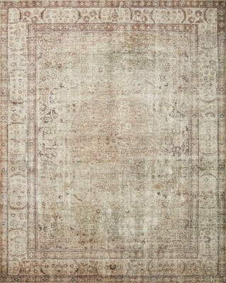 Margot feat. CloudPile (TM) MAT-01 Antique/Sage Printed Area Rug | Rugs Direct